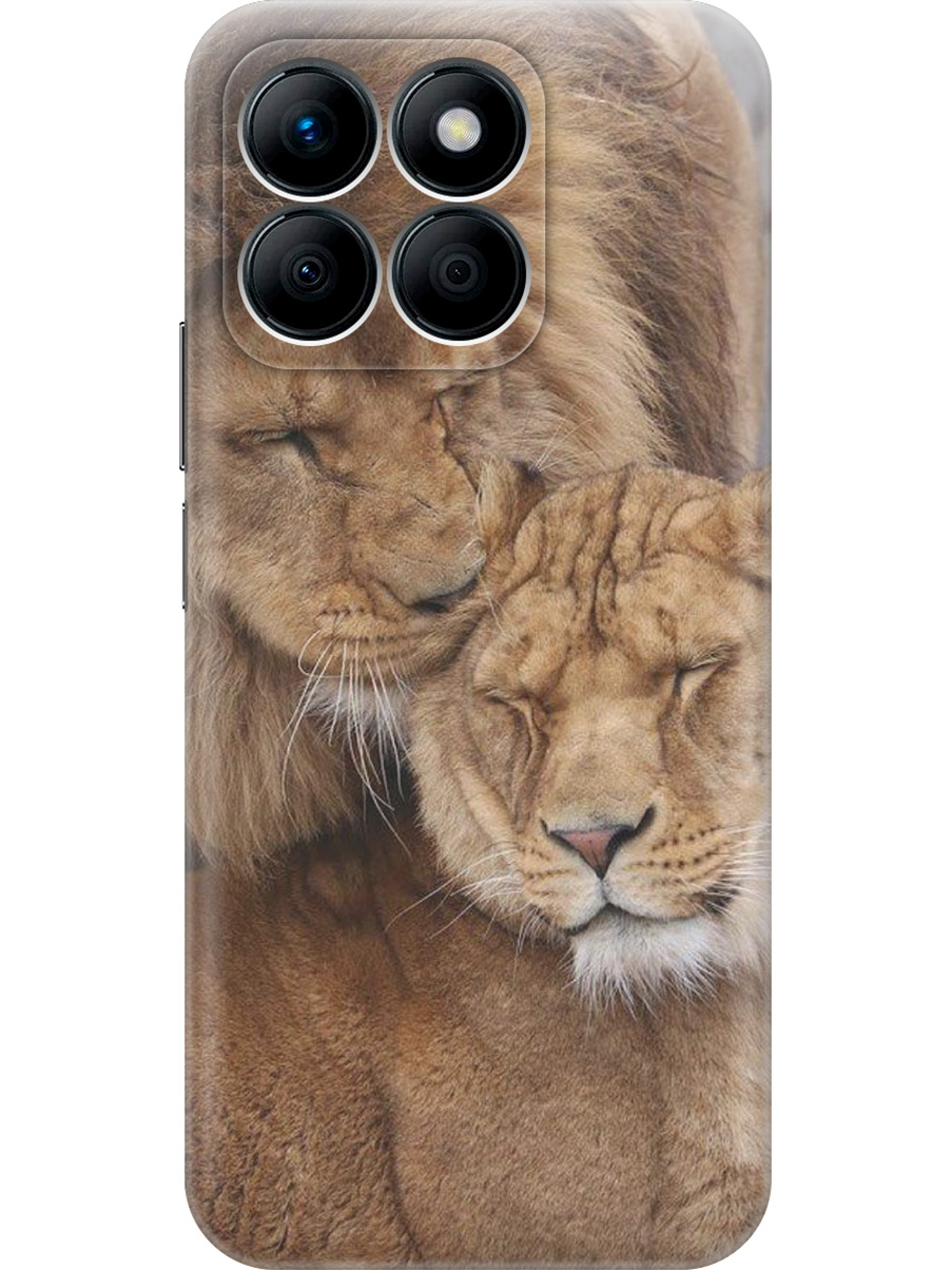 

Силиконовый чехол на Honor X8b с принтом "Милые львы", Прозрачный;бежевый;желтый;коричневый, 781973212