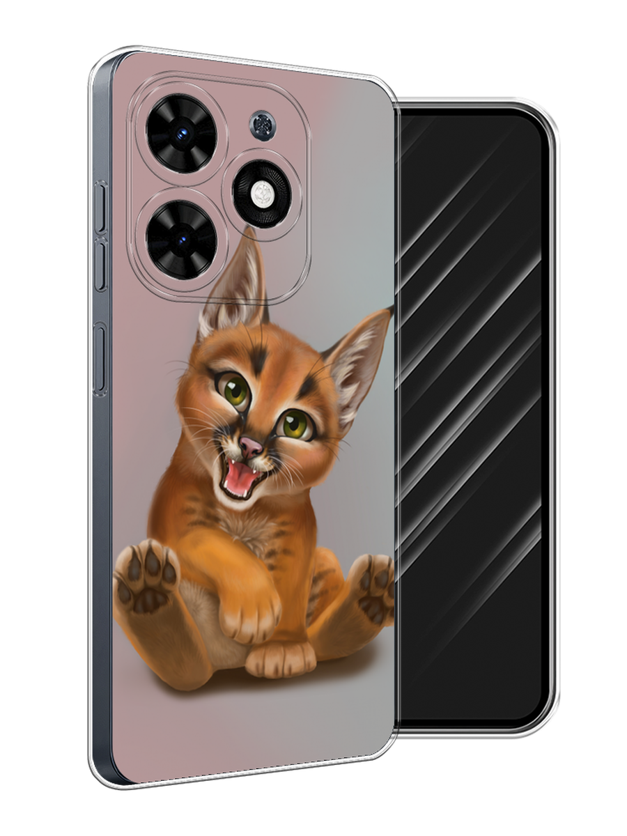 

Чехол Awog на Tecno Spark Go 2024 "Малыш рыси", Оранжевый;серый, 304650-1