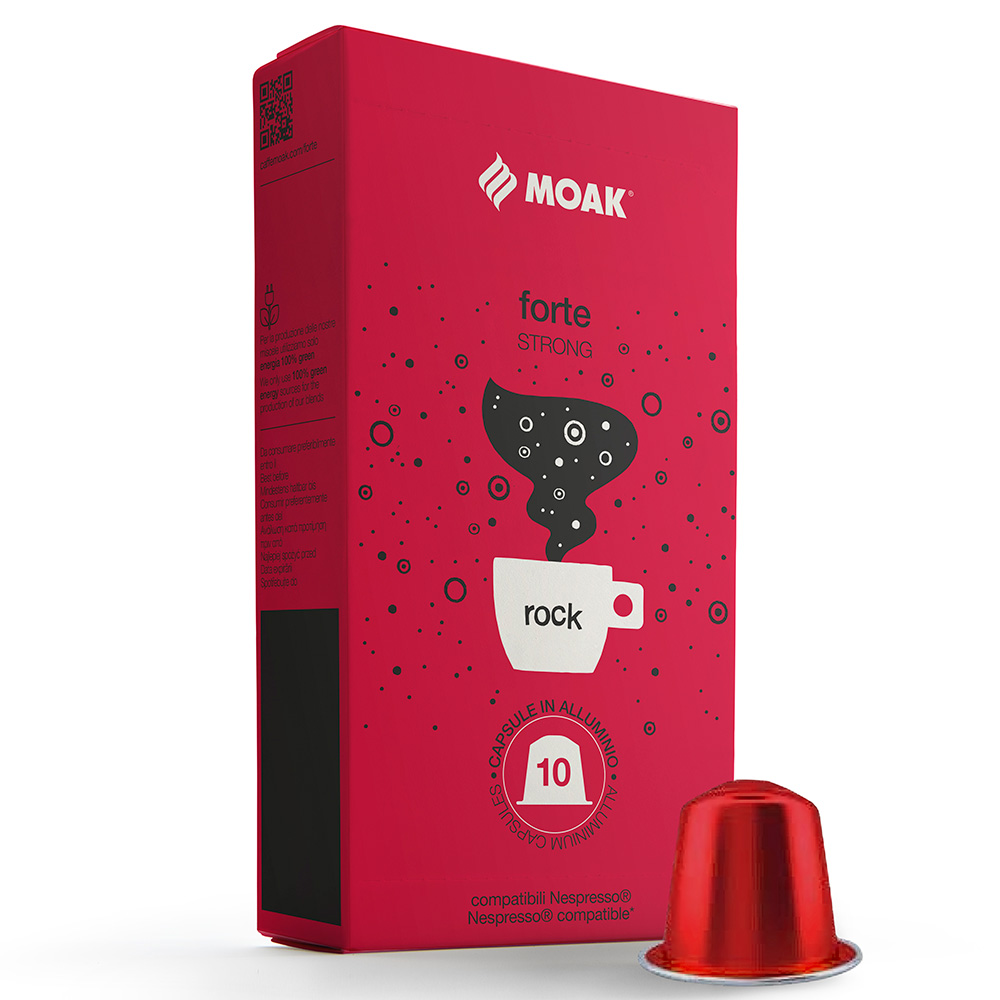 Кофе в капсулах Moak Nespresso Forte Rock, 10 капсул