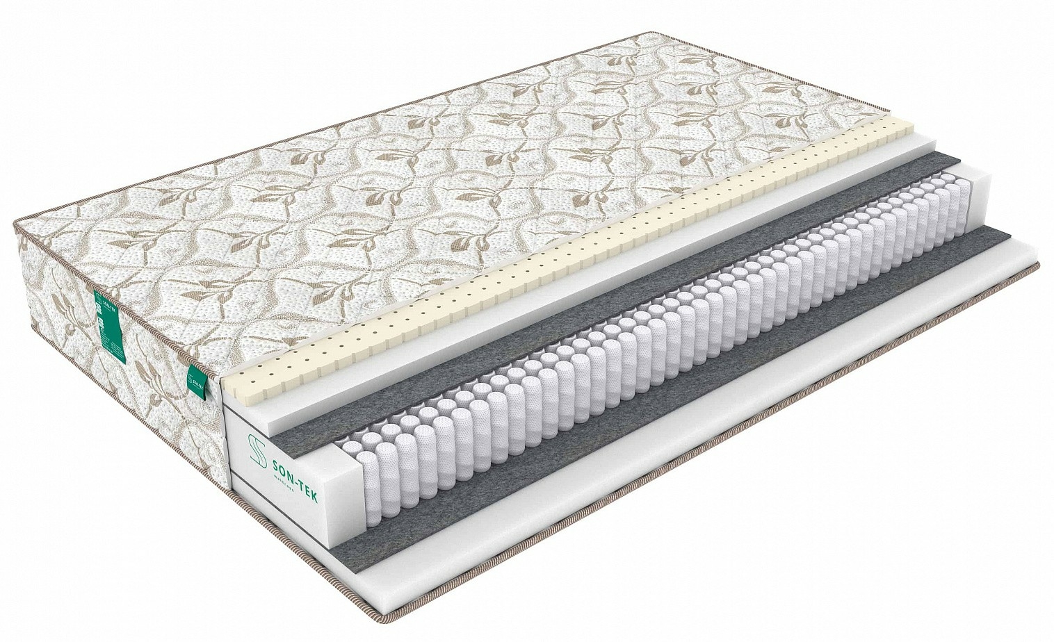 

Матрас Sleeptek Prestige SoftStandart Pena 195х220, Бежевый;белый;серый;серебристый, Prestige SoftStandart Pena