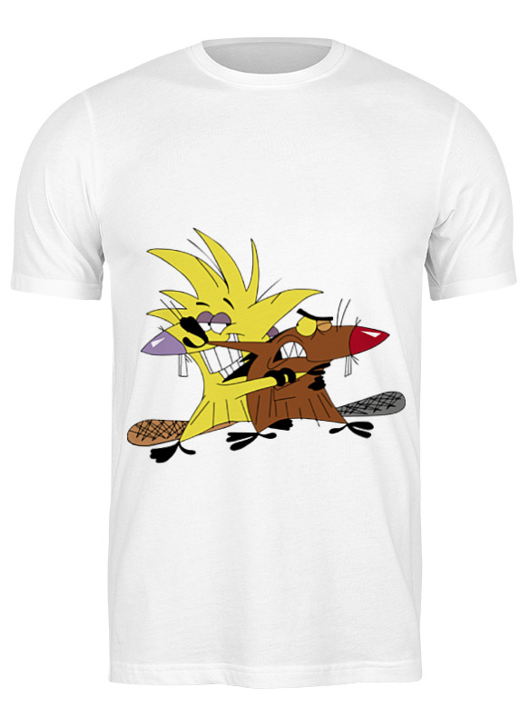 

Футболка мужская Printio The angry beavers белая L, Белый, The angry beavers