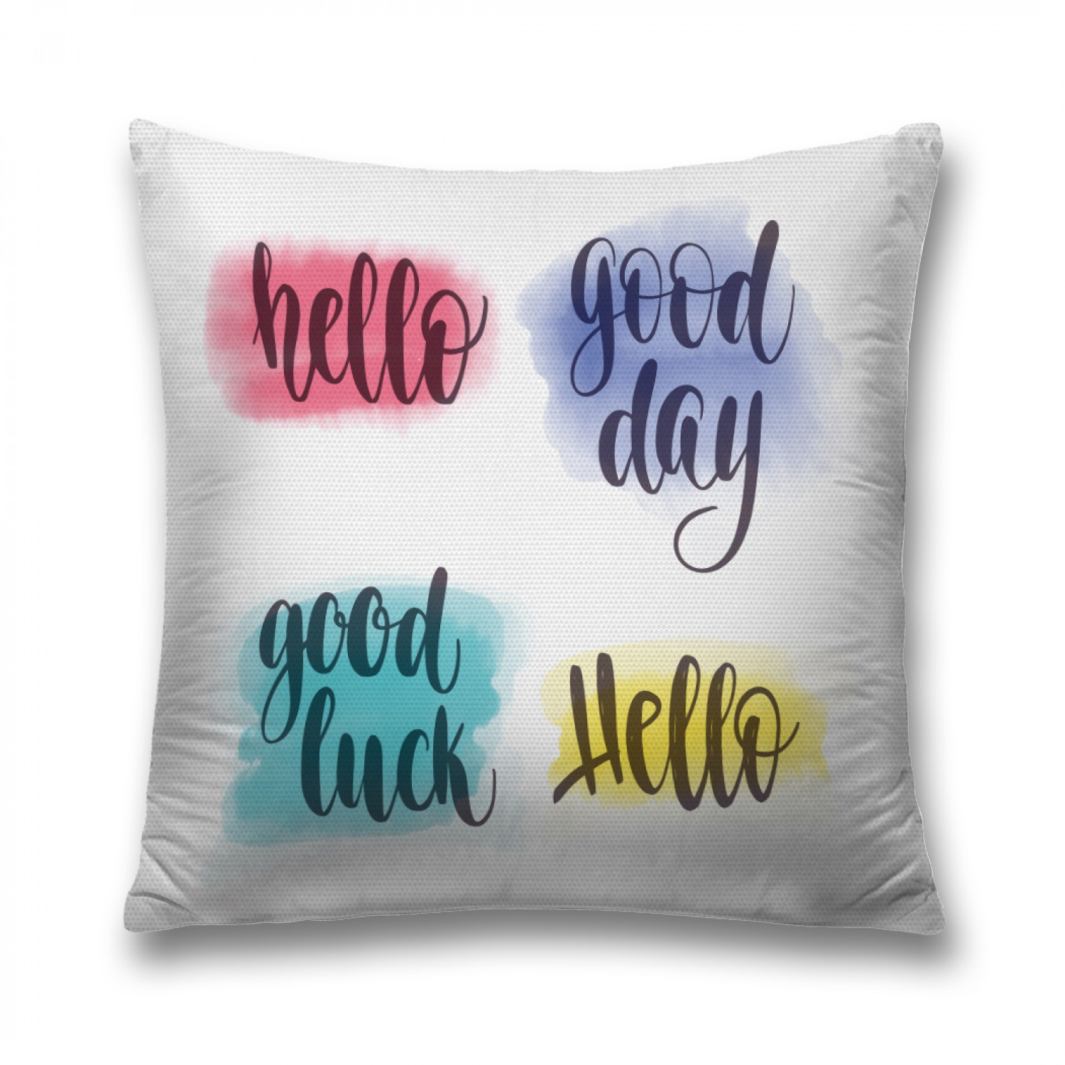 

Наволочка декоративная JoyArty "Хорошего дня, удачи" на молнии, 45x45 см, Белый, Хорошего дня, удачи