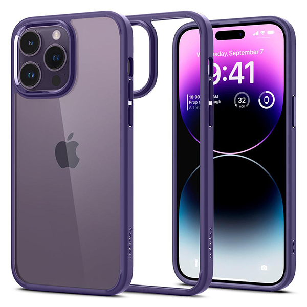 

Чехол Spigen Ultra Hybrid для iPhone 14 Pro, (ACS05577) фиолетовый, Ultra Hybrid