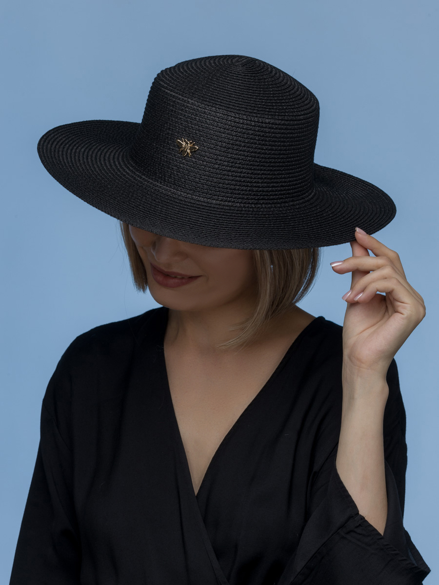 Шляпа женская vintage+ 620LВБ черная, р.55-59