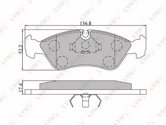 

Колодки тормозные передние Daewoo Cielo/Espero/Lanos / Sens 91>99 Opel Astra F/Astra F //V