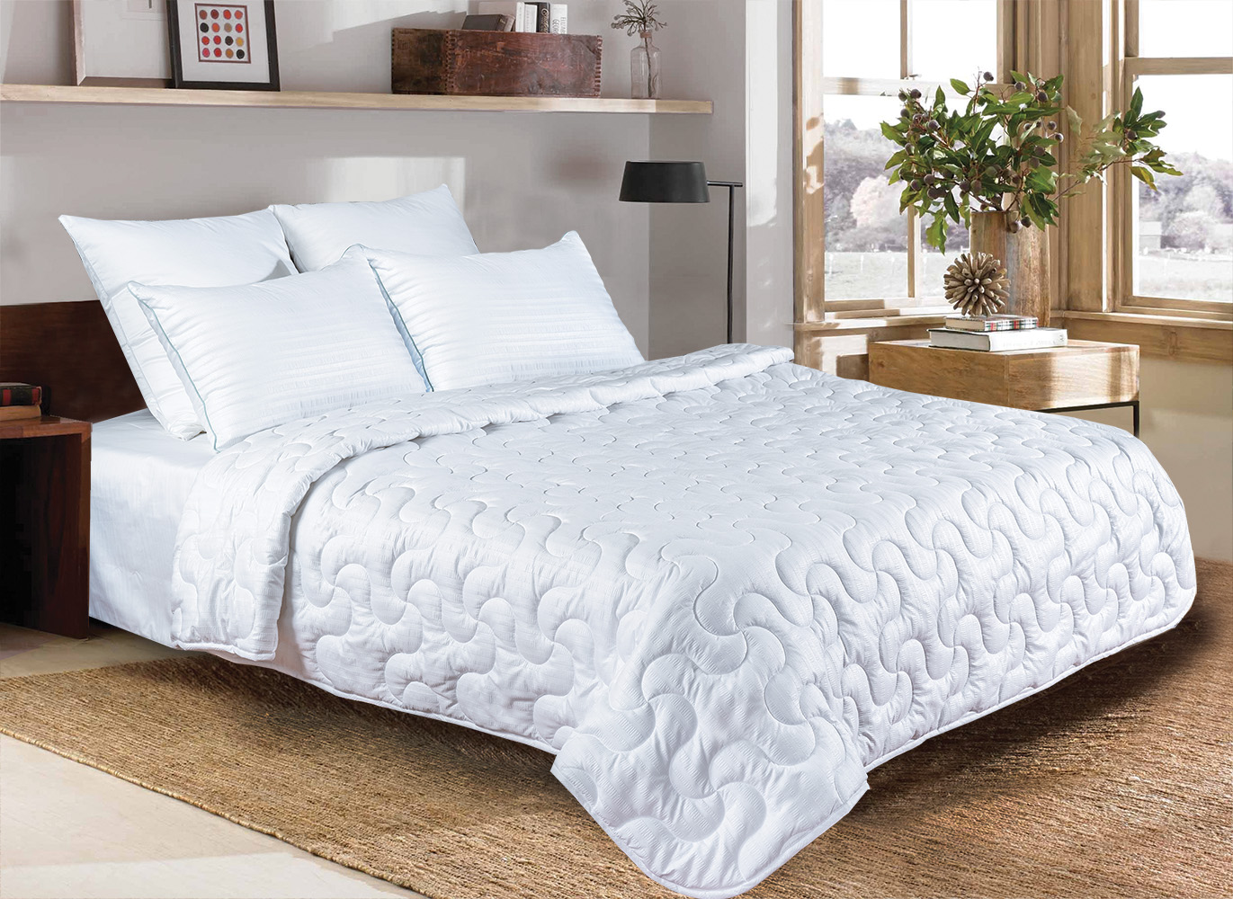 

Одеяло DreamSoft 172х205, цвет белый, ТМ Just Sleep