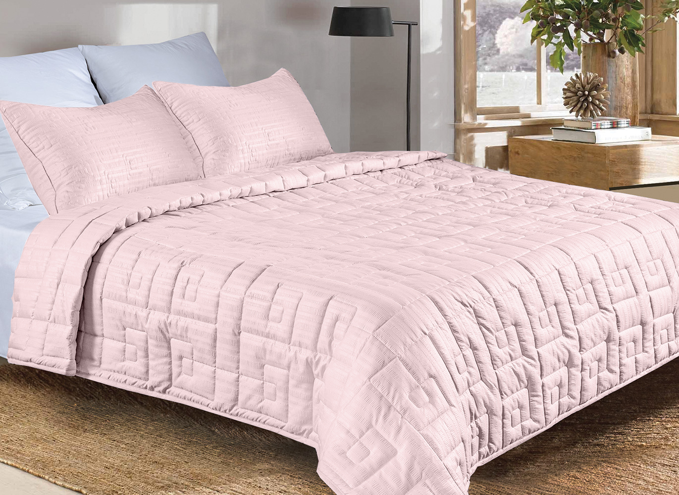 фото Одеяло rosaline 140х205, цвет розовый, тм just sleep