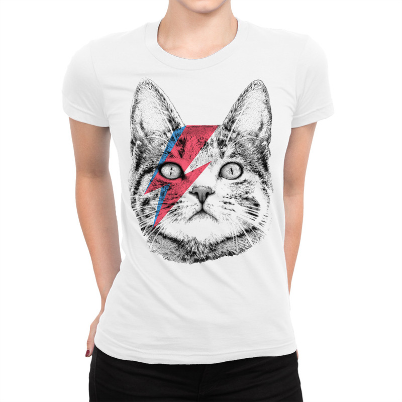 

Футболка женская Dream Shirts Кот-Боуи белая L, Белый, Кот-Боуи