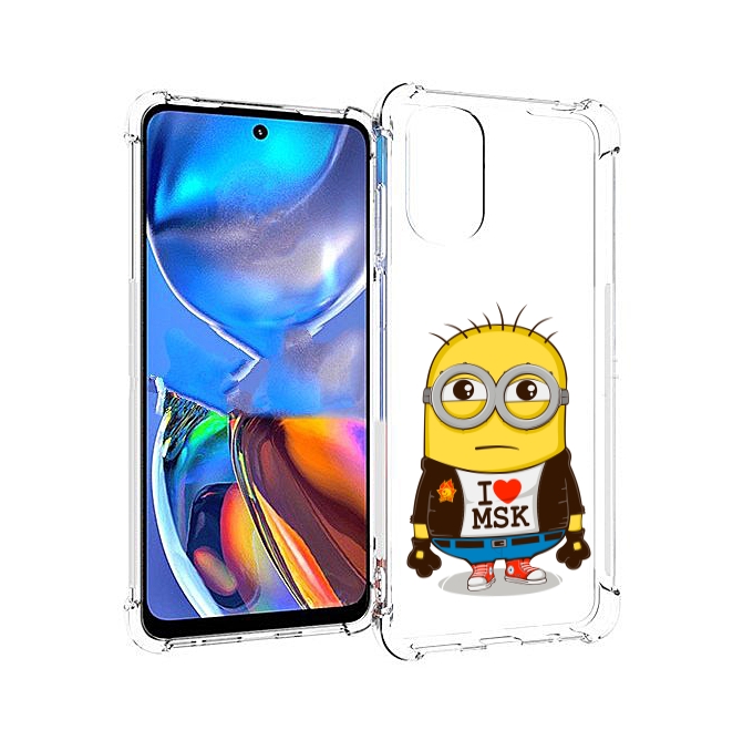

Чехол MyPads миньон-я-люблю-Мск для Motorola Moto E32, Прозрачный, Tocco