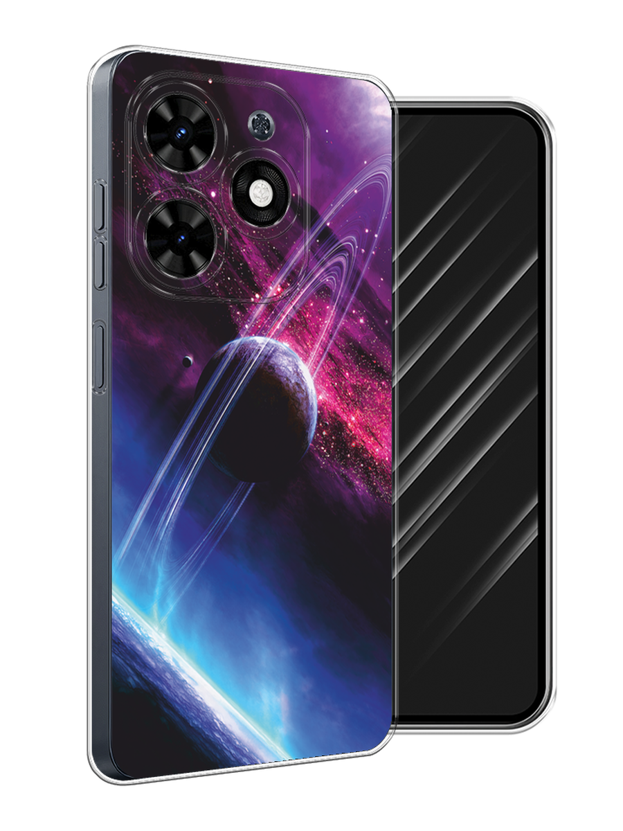 

Чехол Awog на Tecno Spark Go 2024 "Космос 17", Черный;фиолетовый, 304650-1