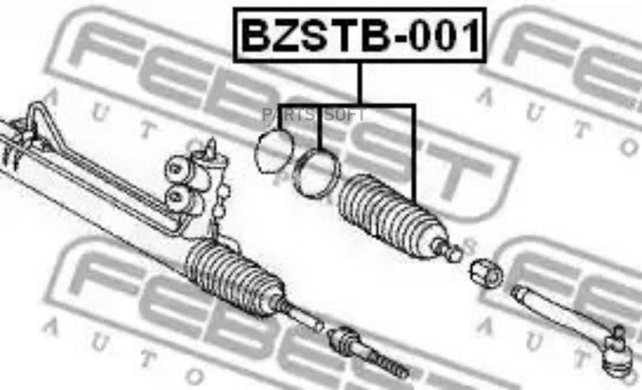 

Пыльник рулевой тяги L=R (компл) FEBEST BZSTB-001