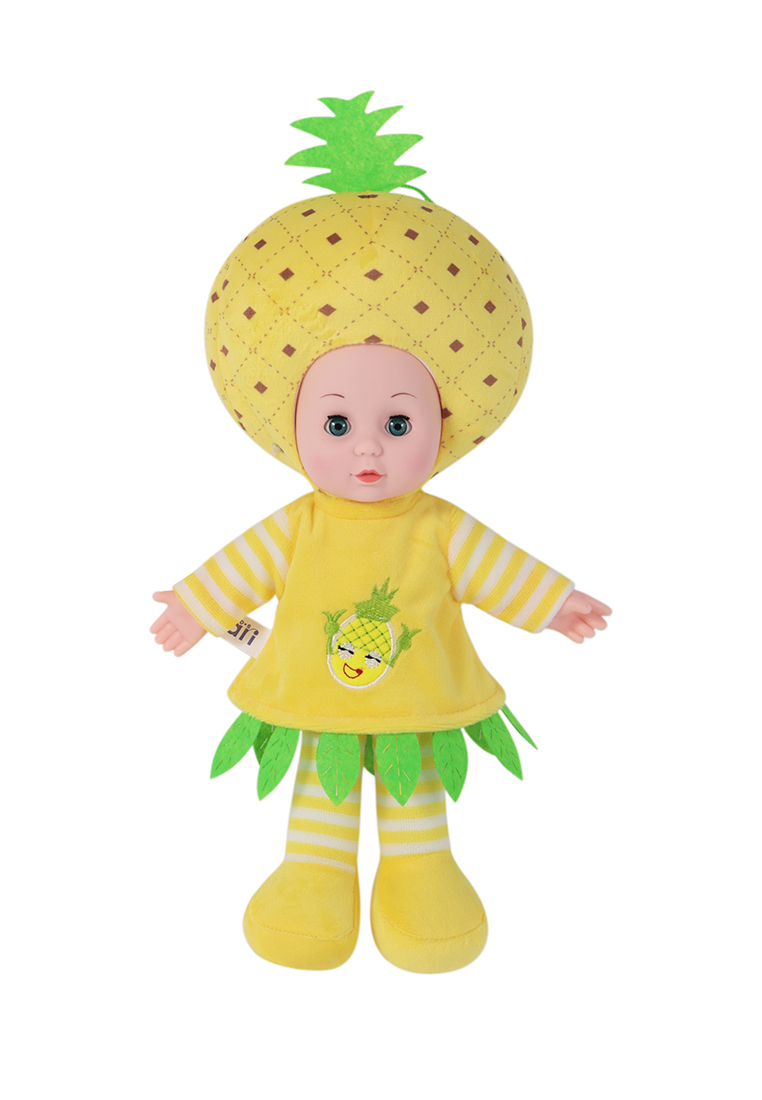 

Мягкая кукла Kari Kids B10280 серия Фрукты Ананас 35 см, Желтый