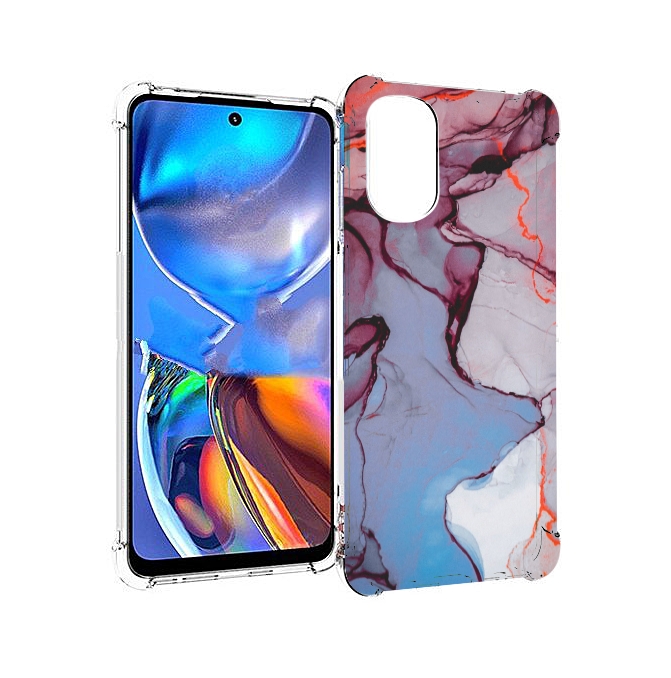 Чехол MyPads мраморный рисунок для Motorola Moto E32