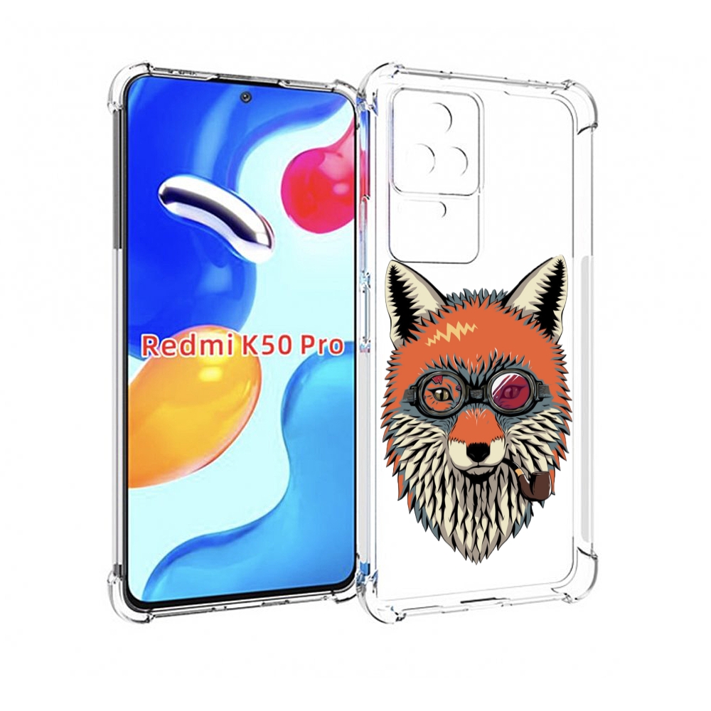 

Чехол MyPads Деловой лис для Xiaomi Redmi K50/K50 Pro, Прозрачный, Tocco