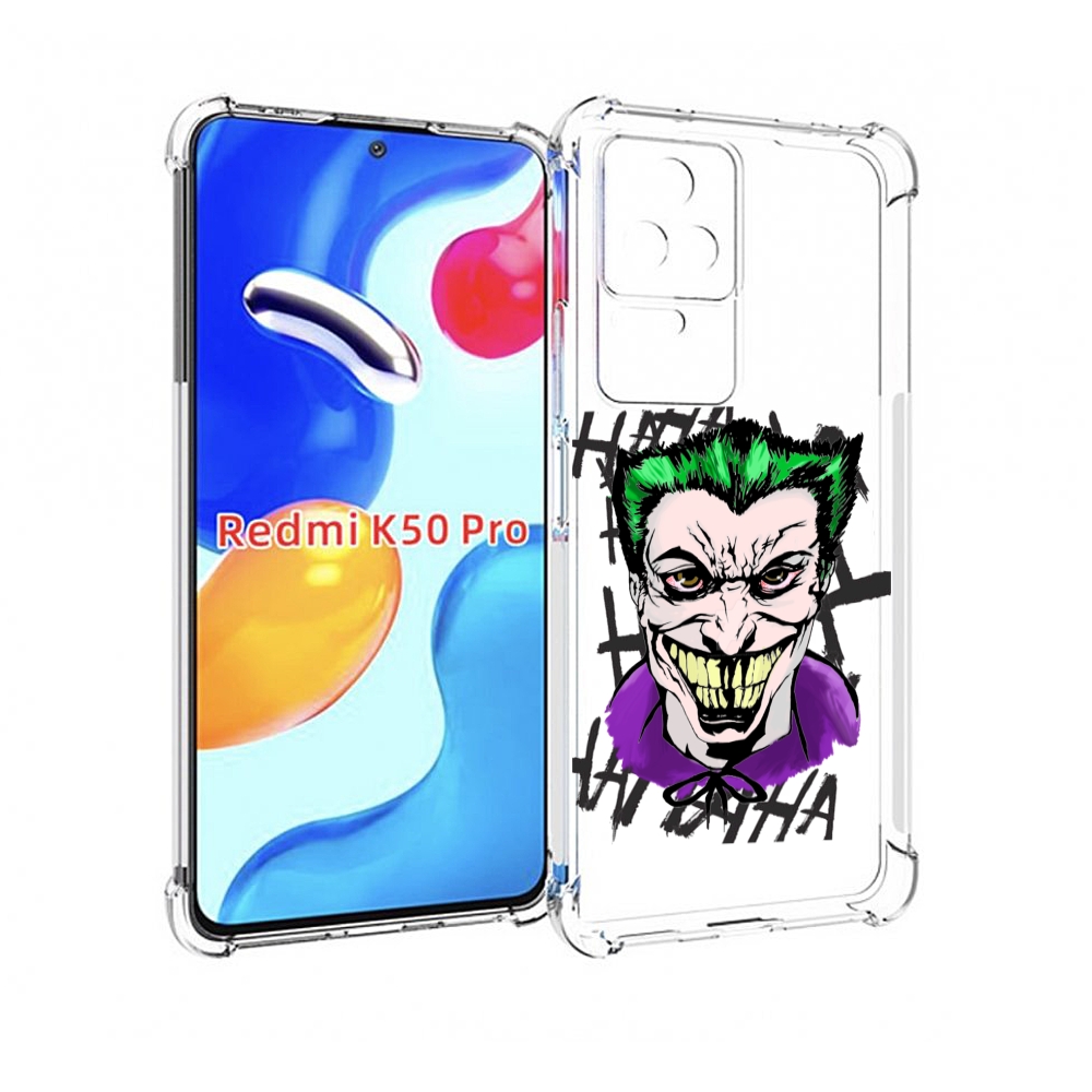 

Чехол MyPads Джокер-крейзи для Xiaomi Redmi K50/K50 Pro, Прозрачный, Tocco