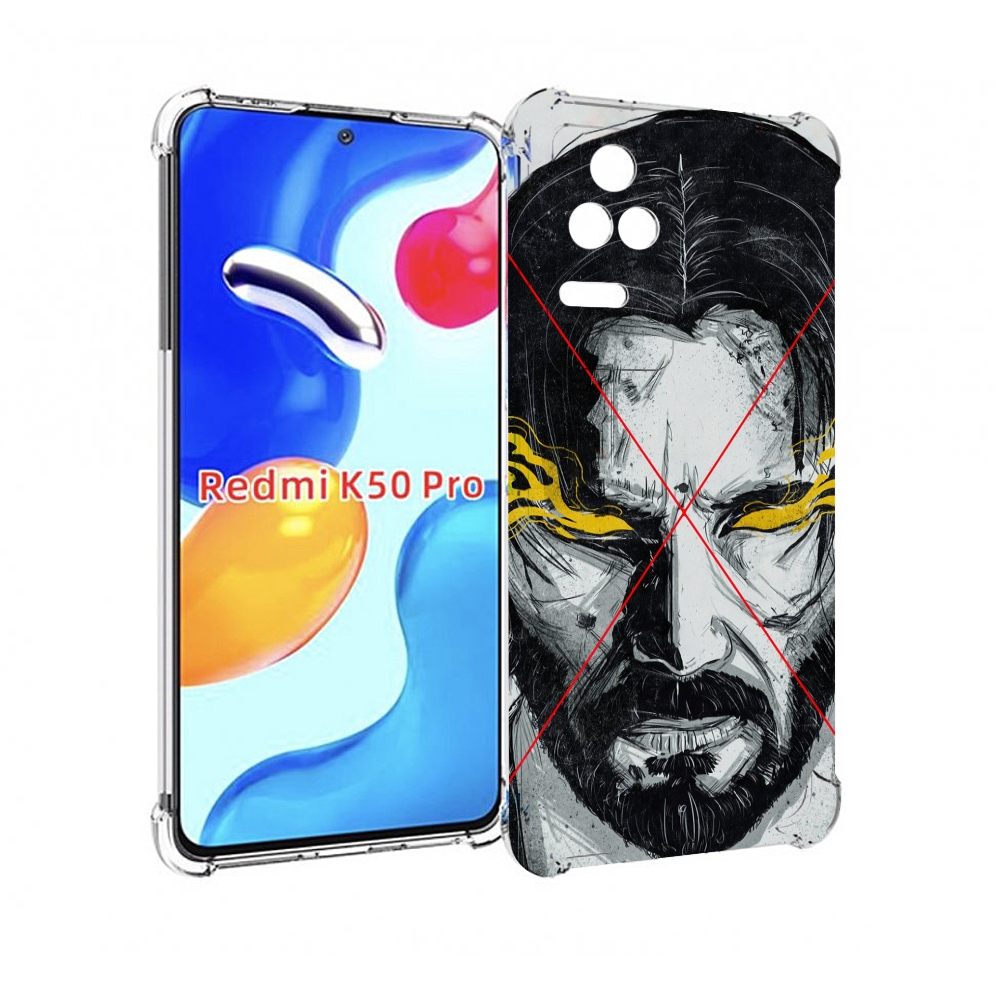 

Чехол MyPads Джон-Уик для Xiaomi Redmi K50/K50 Pro, Прозрачный, Tocco