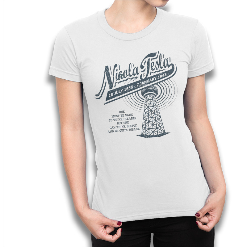 

Футболка женская Dream Shirts Никола Тесла белая XS, Белый, Никола Тесла