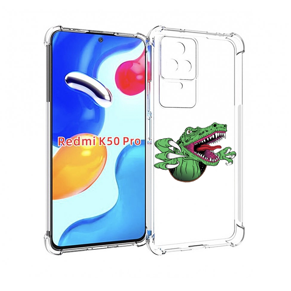 

Чехол MyPads Динозавр для Xiaomi Redmi K50/K50 Pro, Прозрачный, Tocco