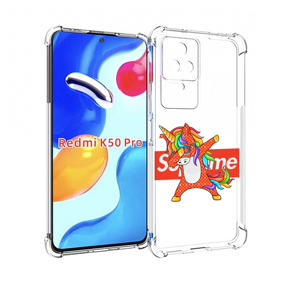 

Чехол MyPads Единорог-суприм для Xiaomi Redmi K50/K50 Pro, Прозрачный, Tocco
