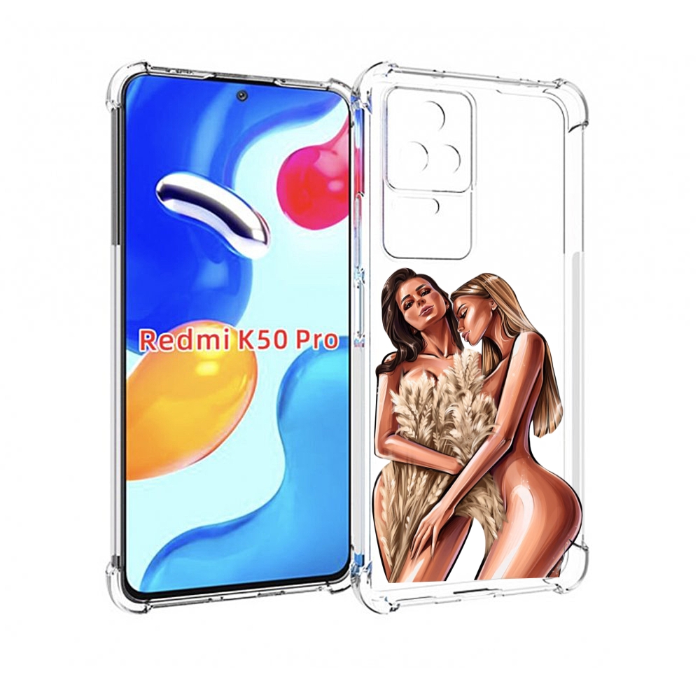 

Чехол MyPads Иллюстрированные-девушки женский для Xiaomi Redmi K50/K50 Pro, Прозрачный, Tocco