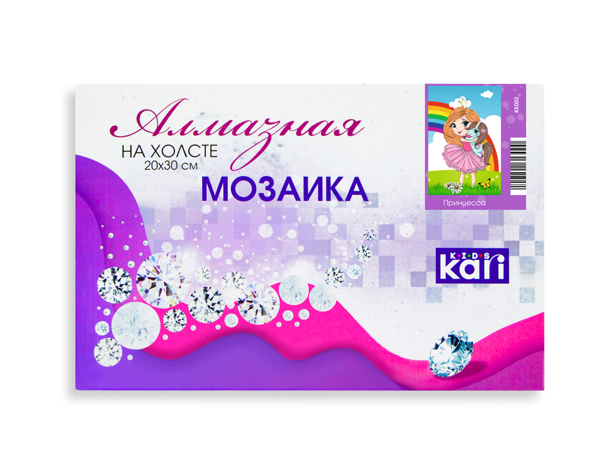 kari KIDS Алмазная мозаика КК001 Принцесса