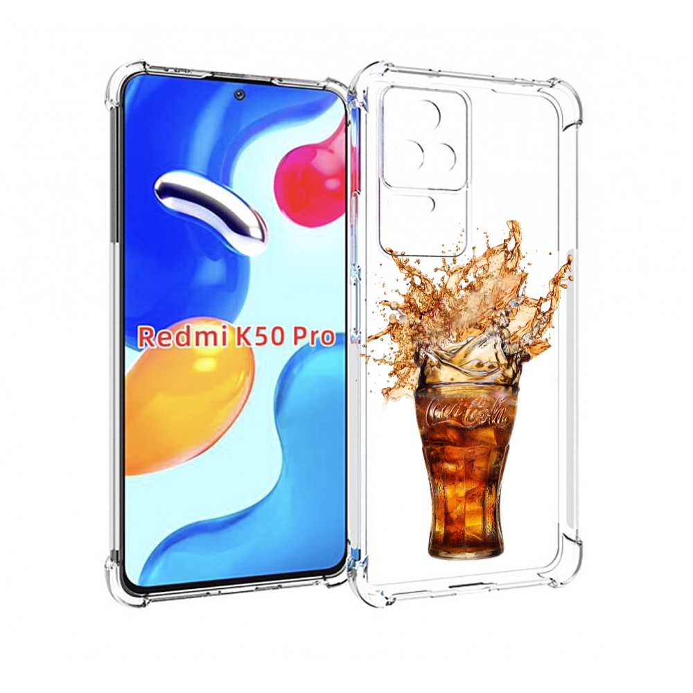 

Чехол MyPads Кола-в-стакане для Xiaomi Redmi K50/K50 Pro, Прозрачный, Tocco