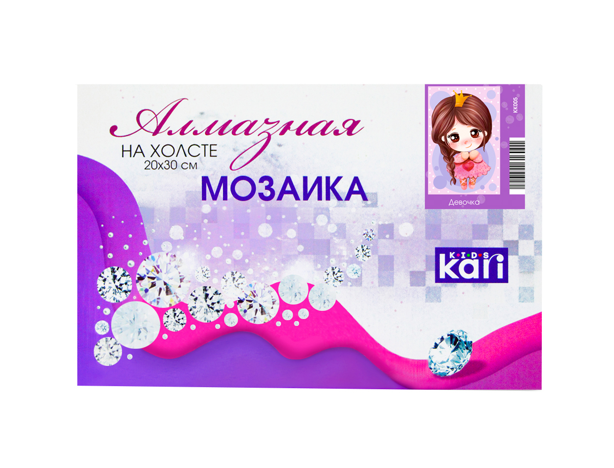 kari KIDS Алмазная мозаика  КК004 Девочка