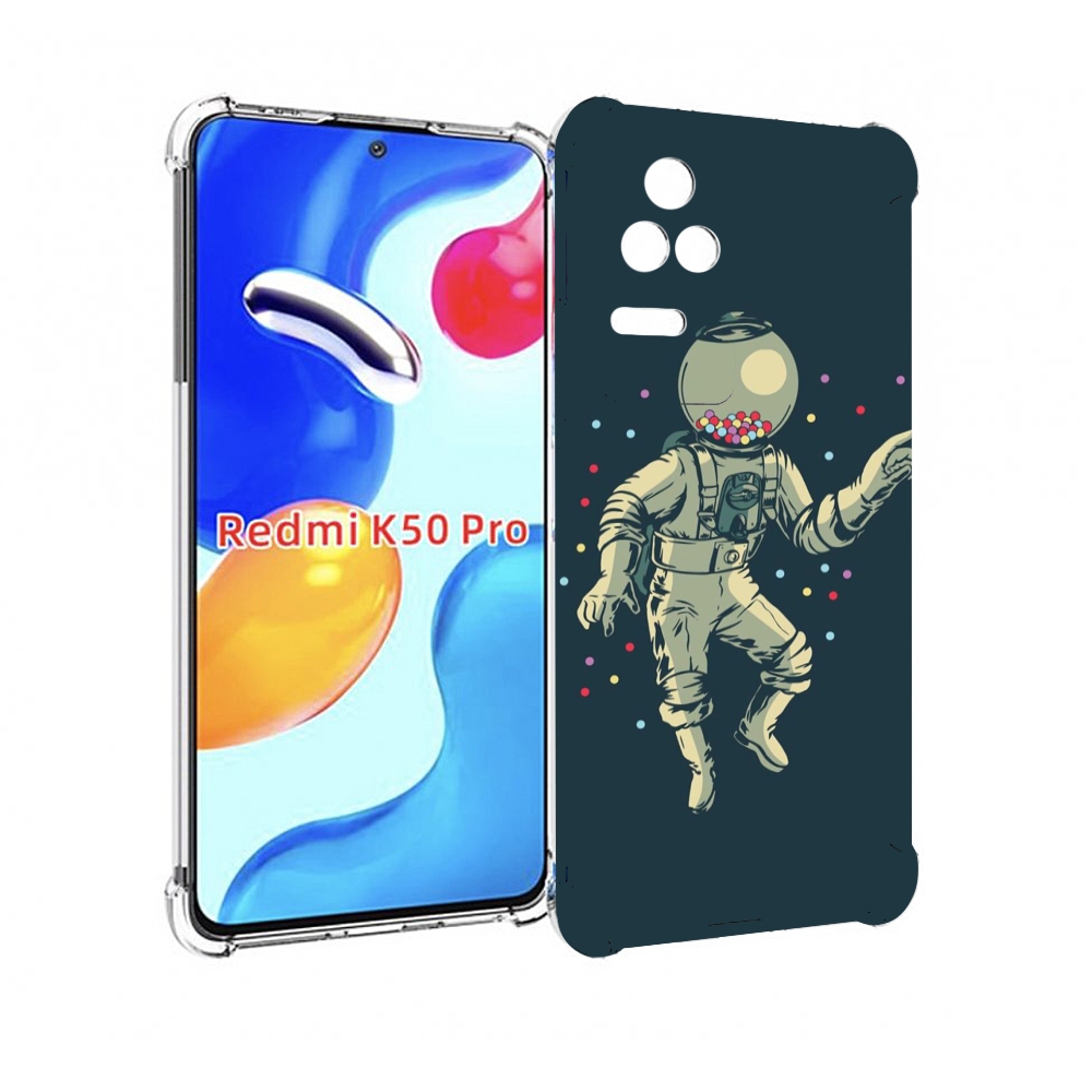 

Чехол MyPads Космонавт для Xiaomi Redmi K50/K50 Pro, Прозрачный, Tocco