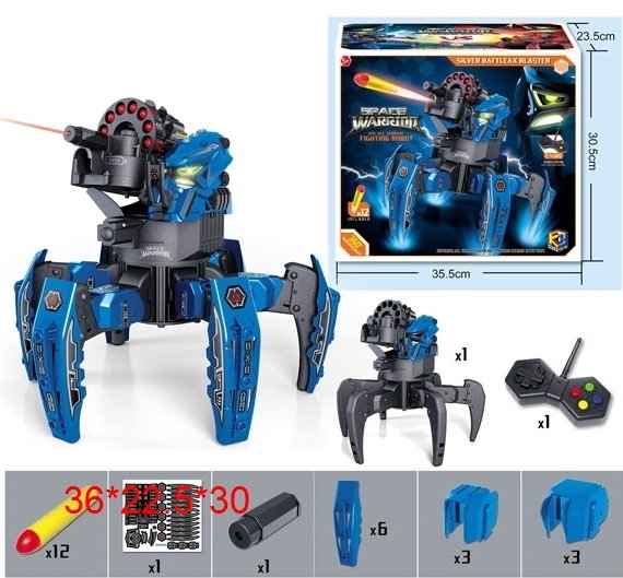

Радиоуправляемый боевой робот-паук Keye Toys Space Warrior, синий 9006-1