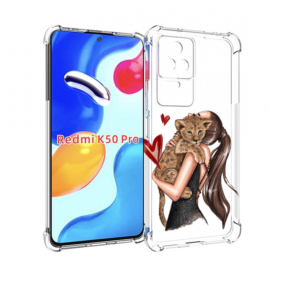 

Чехол MyPads Кошачья-любовь для Xiaomi Redmi K50/K50 Pro, Прозрачный, Tocco