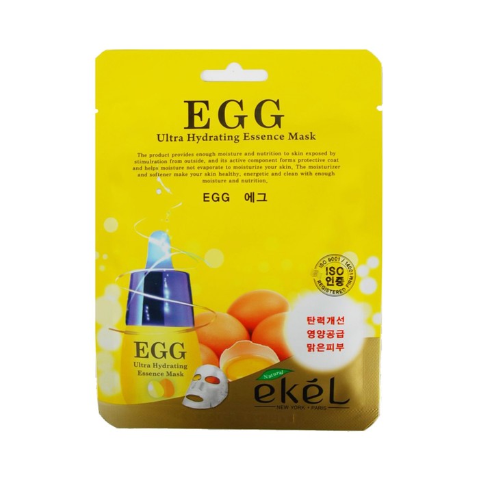 

Маска для лица "EKEL", с яйцом, "Mask Pack Egg", 23 мл