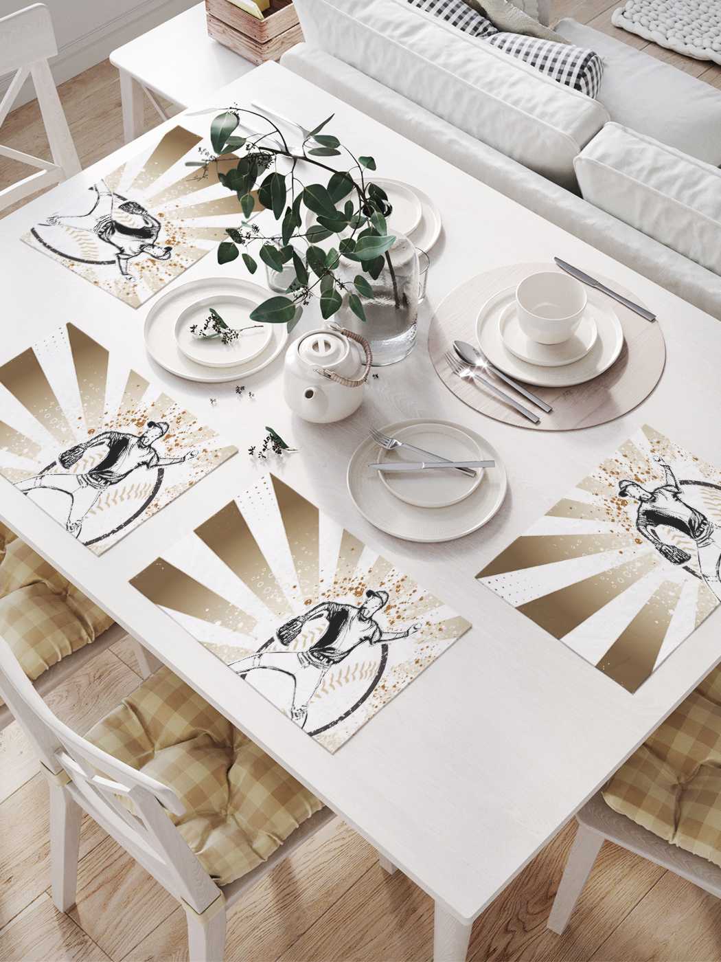 

Комплект салфеток JoyArty "Волшебный бросок" для сервировки стола (32х46 см, 4 шт.)