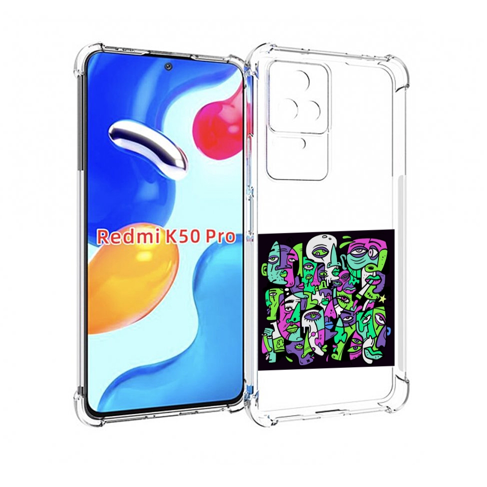 

Чехол MyPads Кривой эфир ATL для Xiaomi Redmi K50 / K50 Pro, Прозрачный, Tocco