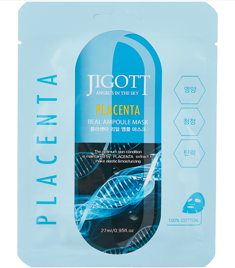 

Ампульная маска Jigott Ampoule Mask с плацентой, 27 мл