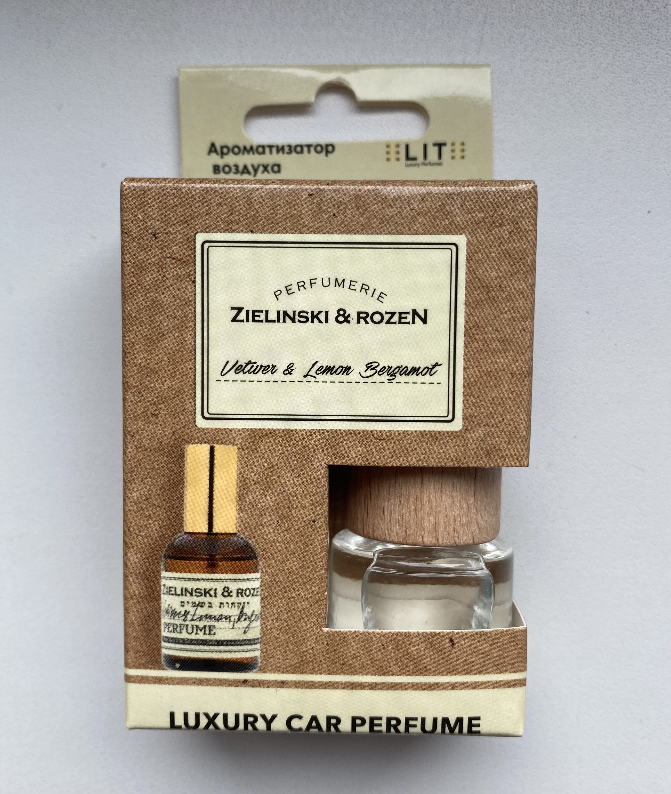 

Автопарфюм ELITE аромат Zielinski & Rozen Vetiver & Lemon, Bergamot, 8мл, Прозрачный