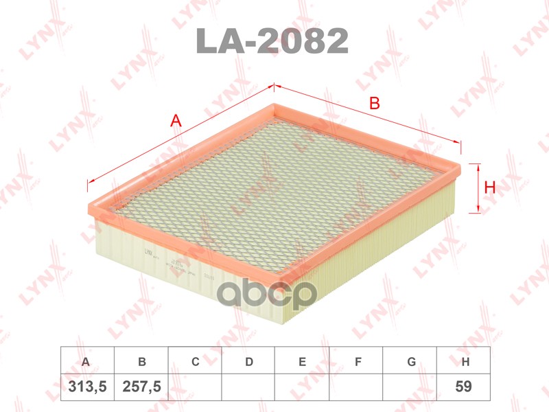 фото Фильтр воздушный lynxauto la-2082