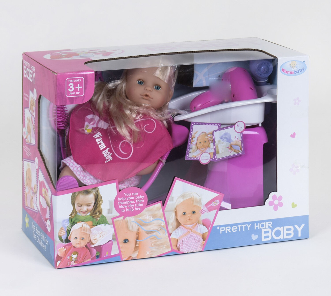 

Кукла Pretty hair Baby с набором парикмахера RT05078-1