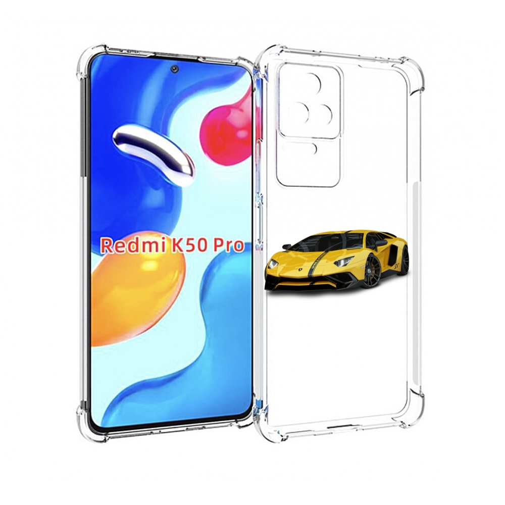 

Чехол MyPads Ламбо мужской для Xiaomi Redmi K50/K50 Pro, Прозрачный, Tocco