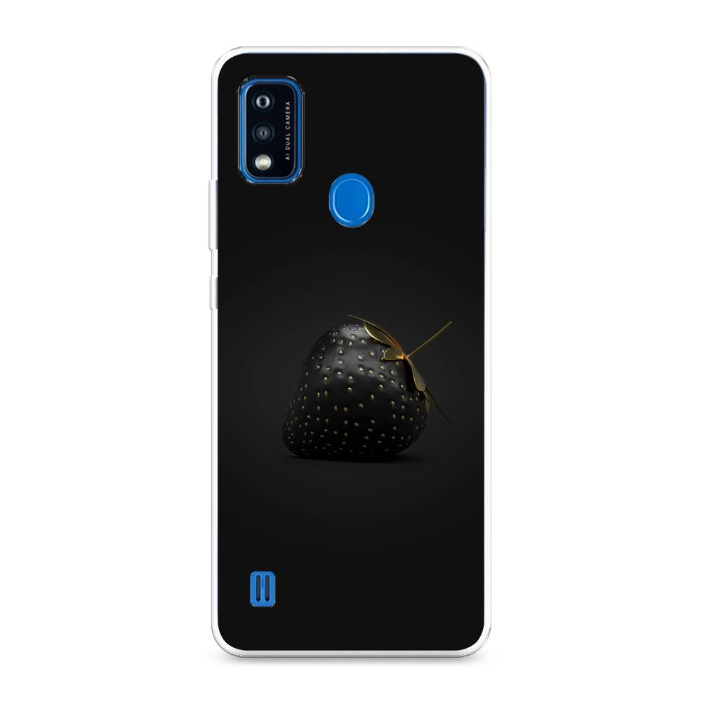 

Чехол Awog на ZTE Blade A51 / ЗТЕ Блэйд A51 "Черная клубника", Разноцветный, 134550-10