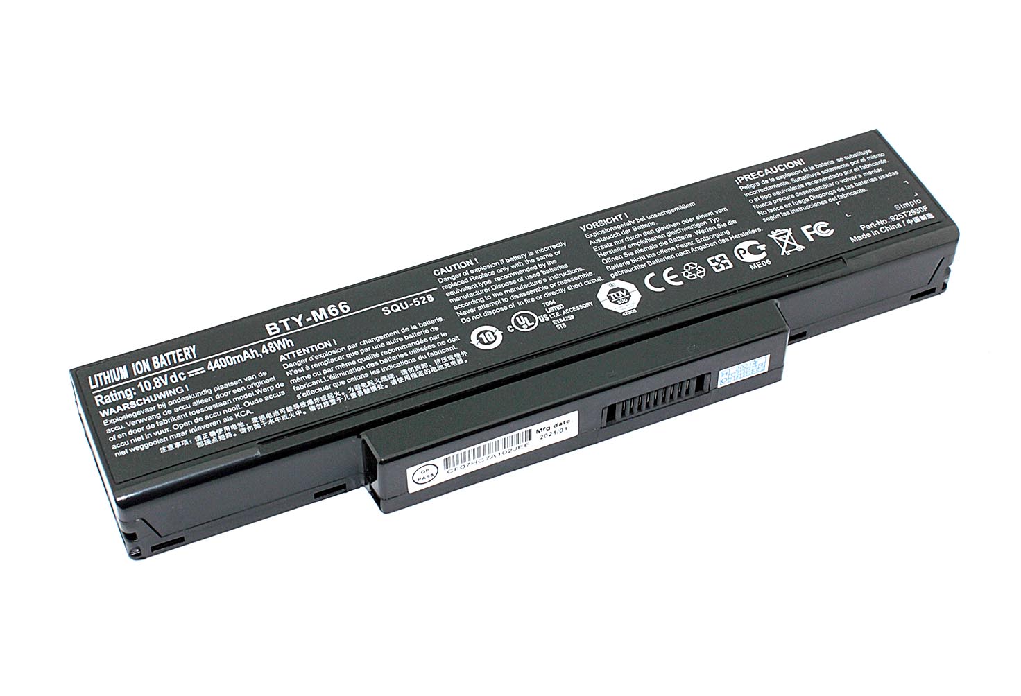 

Аккумулятор GREENWAY для ноутбука Gigabyte W551N (SQU-528) 11.1V 4400mAh