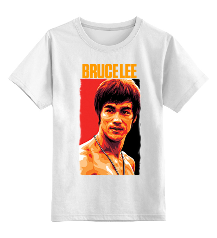 

Детская футболка классическая Printio Bruce lee, р. 104, Белый, 0000000693624