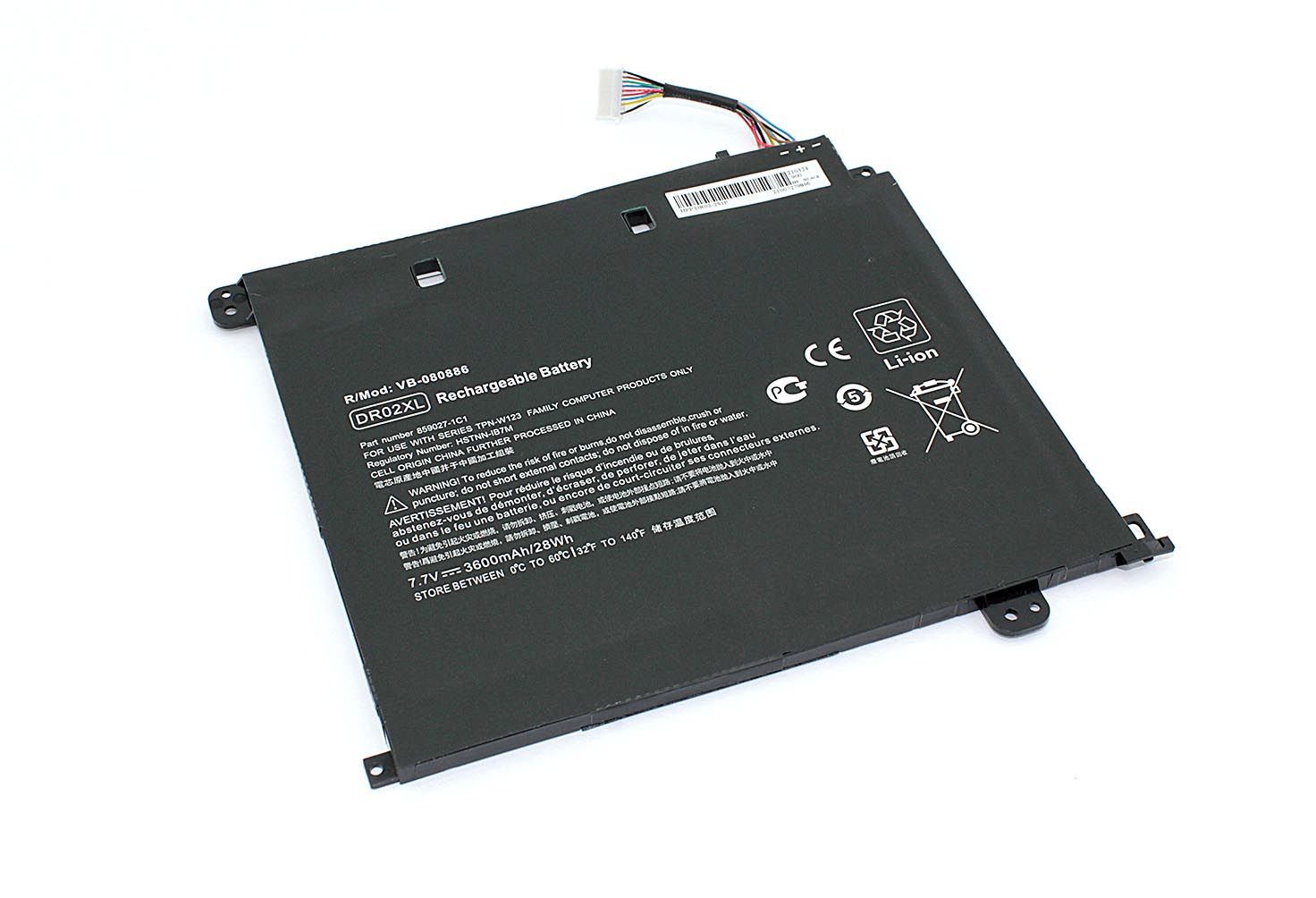 Аккумулятор GREENWAY для ноутбука HP Chromebook 11 G5 (DR02XL) 7.7V 3600mAh OEM