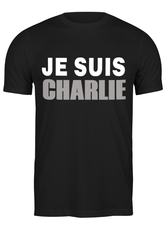 

Футболка мужская Printio Je suis charlie-2 черная L, Черный, Je suis charlie-2