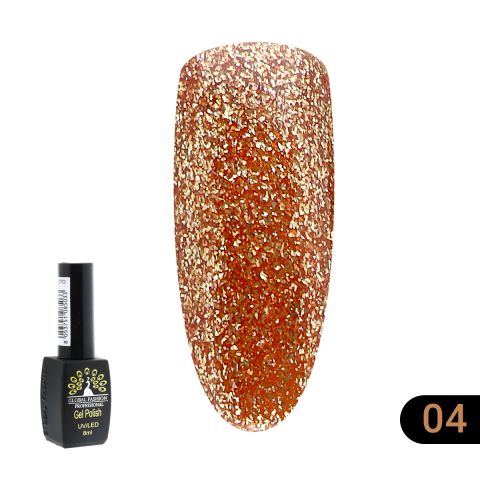 

Гель-лак Global Fashion золото Gold 04