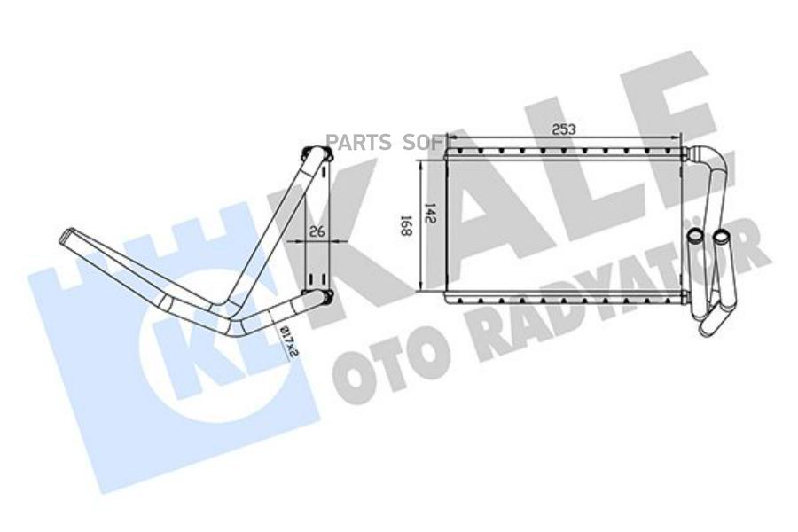 

Радиатор Отопителя Для А/М Kia Sorento I (06-) (Тип Dowoon) Паяный KALE арт. 360840