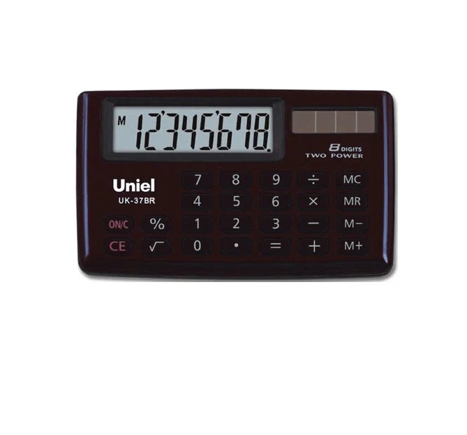 Калькулятор Uniel UK-37ВR (красно-коричневый) СU141