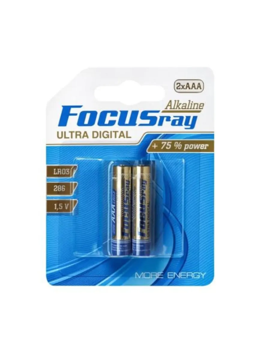 

Батарейка FOCUSray Ultra Digital ААА, 2 шт, Ultra Digital ААА, 2 шт