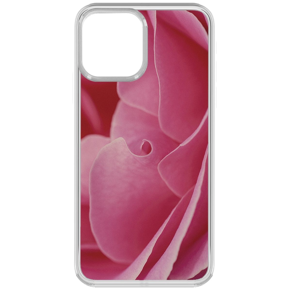 

Чехол-накладка Krutoff Clear Case Лепестки для iPhone 13 Pro, Прозрачный