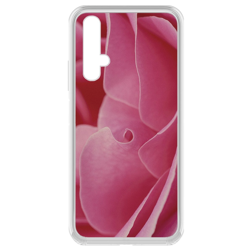 

Чехол-накладка Krutoff Clear Case Лепестки для Honor 20