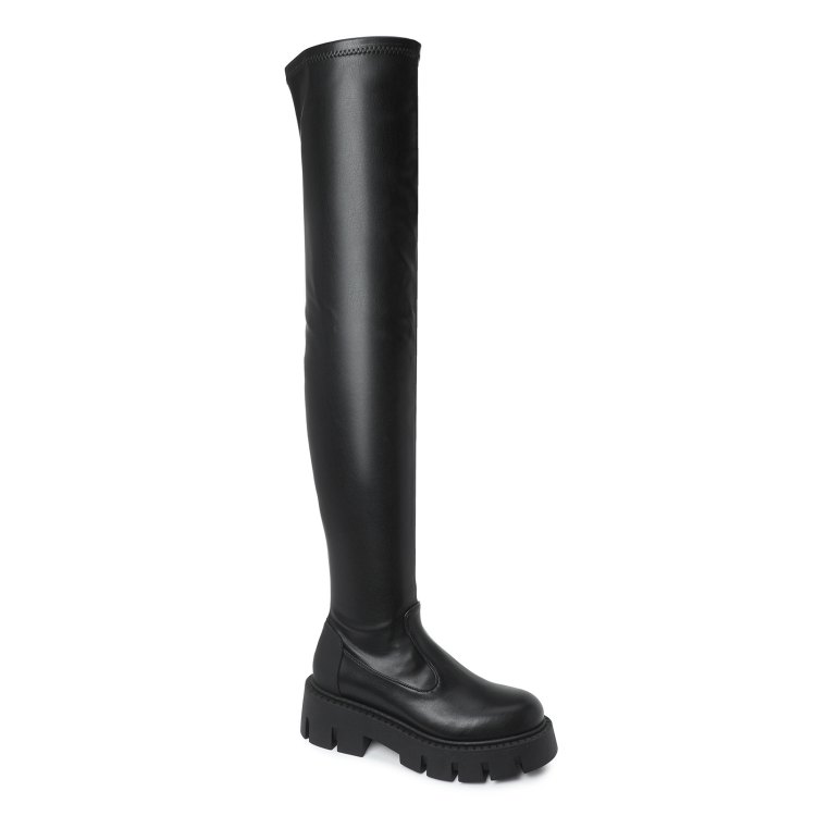 

Ботфорты женские Giovanni Fabiani Trend W22121 черные 38 EU, Черный, W22121